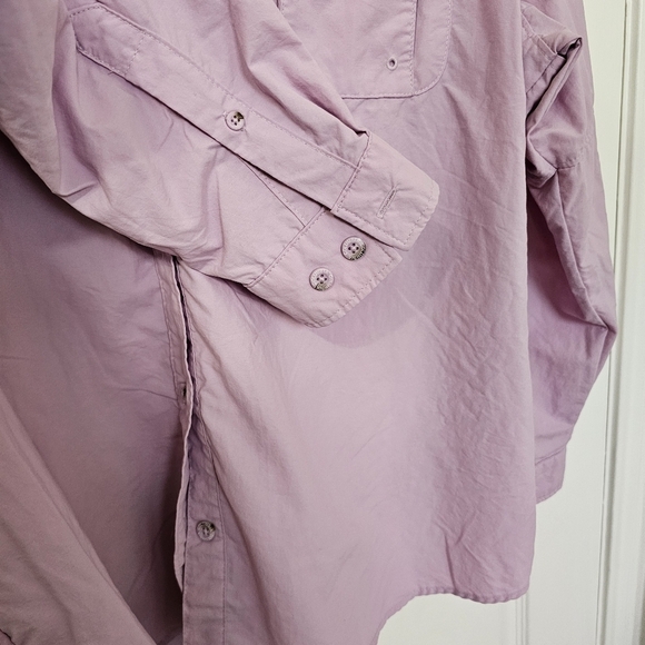 Columbia utility light button jacket lavender pink long sleeve pockets s… - Picture 8 of 10
